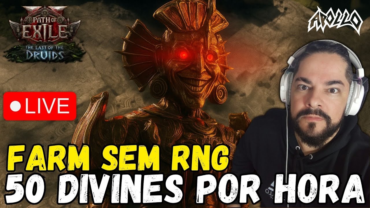 POE 2|50 DIVINES POR HORA NO POE2 FARM GARANTIDO ASCENSÃO 4 (8 DIVINES) !pix !entrar !builds !pob