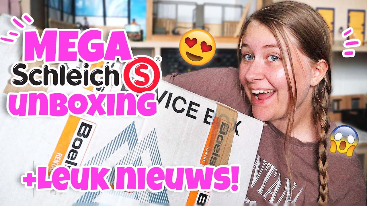 MEGA SCHLEICH UNBOXING + EXTRA WEBSHOP NIEUWS  | wolfxjessy