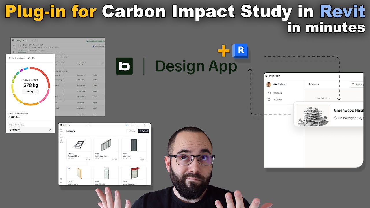 Плагин Revit для Carbon Study и БЕСПЛАТНЫХ семейств | Учебное пособие по приложению для проектиро...