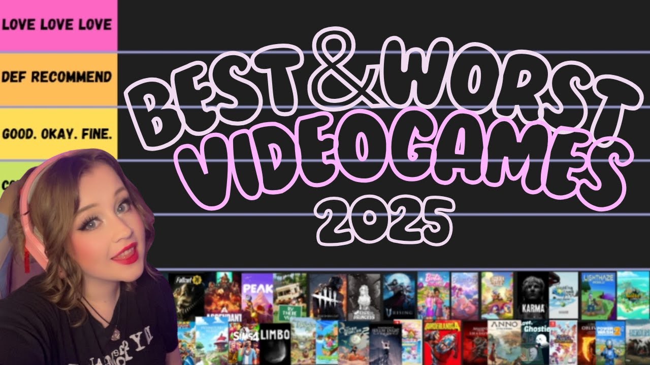 Tier Ranking Every Video Game I Played in 2025