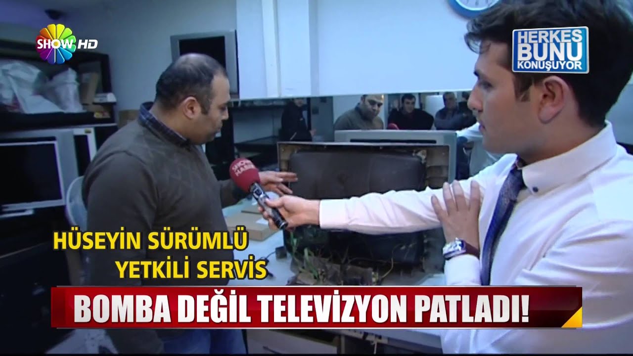 Televizyon bomba gibi patladı!