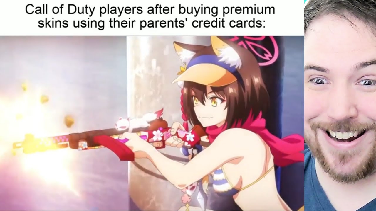 BUYING ANIME SKINS IN SHOOTER GAMES BE LIKE - Funny Anime Memes