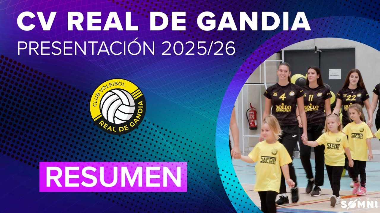 🏐Club Voleibol Real de Gandia | 😍Presentación 2025/26 | Resumen #voleibolfemenino