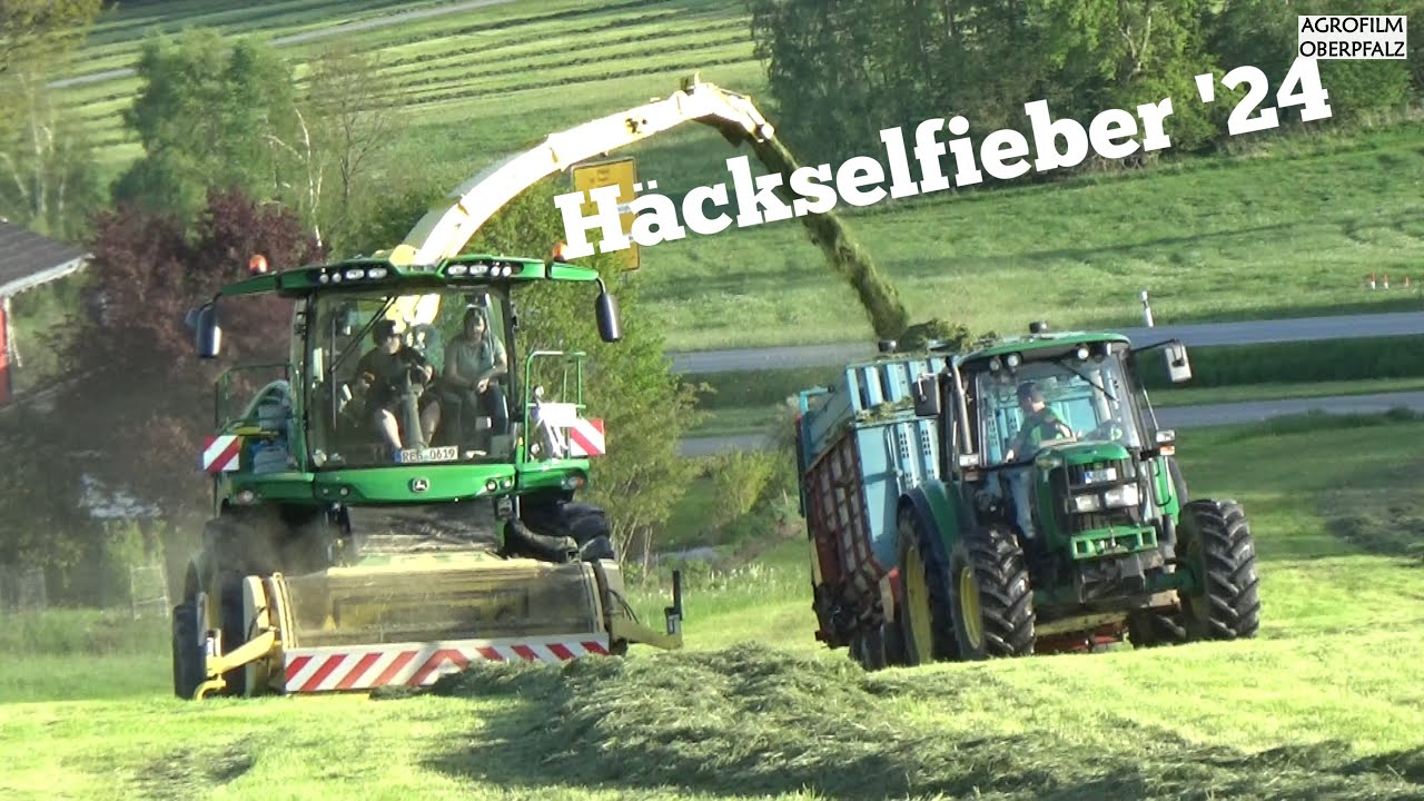 John Deere 8300i im Häckselmarathon - LU Eckl startet durch - 1. Schnitt 2024 - SOUND PUR