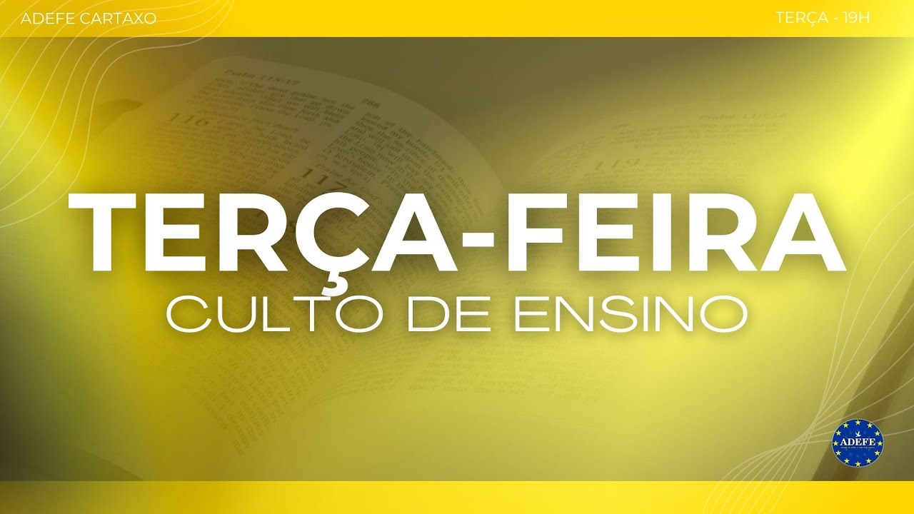 CULTO DE ENSINO | 20/01/2026 | ADEFE CARTAXO 