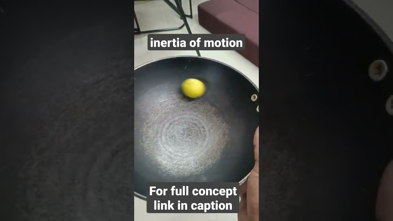 INERTIA of motion.  