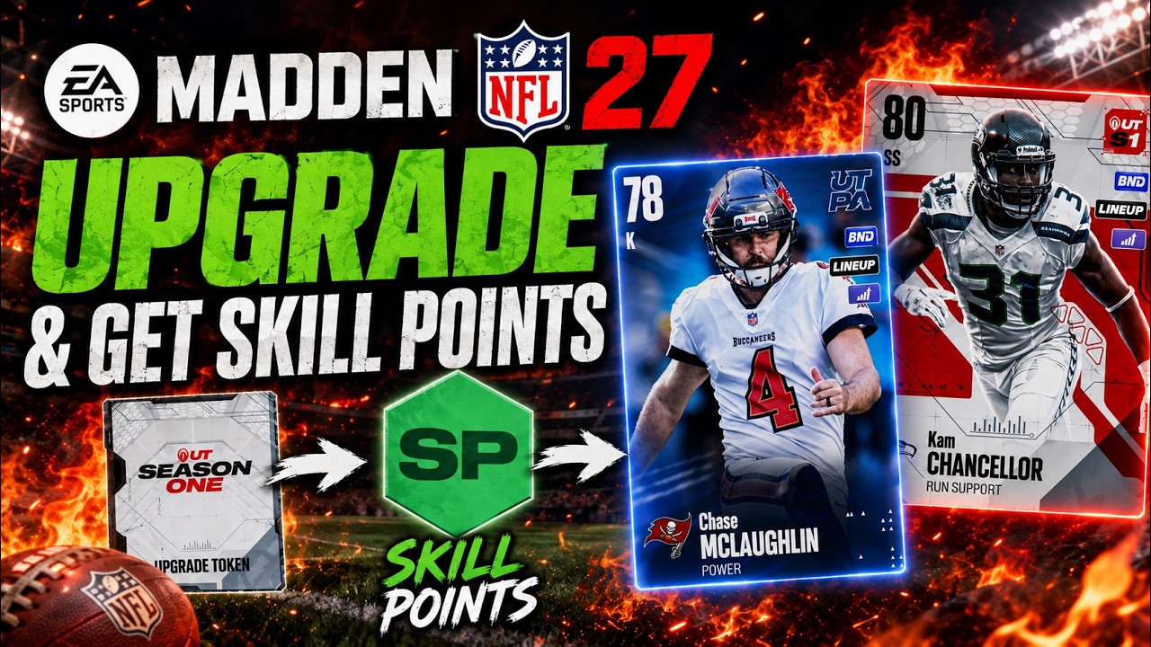 КАК УЛУЧШАТЬ ИГРОКОВ И ПОЛУЧАТЬ ОЧКИ НАВЫКОВ В MADDEN 27 ULTIMATE TEAM!!