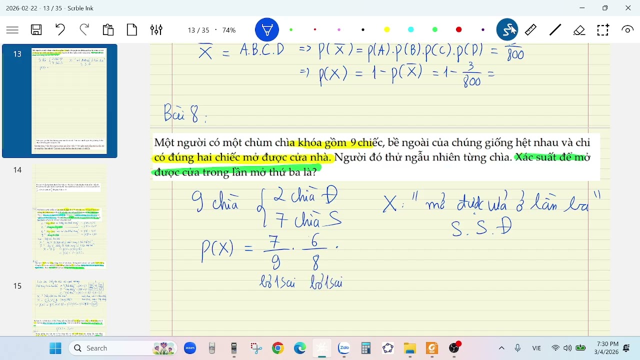 11C Video bài giảng: đại số Chủ nhật (4/3/2026 ) - các quy tắc tính xác suất buổi 3 phần 2