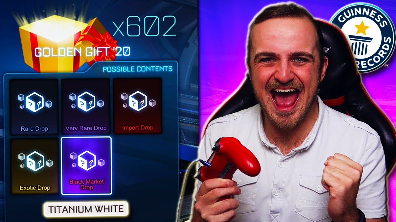 Opening 600 GOLDEN GIFT 2020 Crates in Rocket League for 600,000 SUBSCRIBERS!