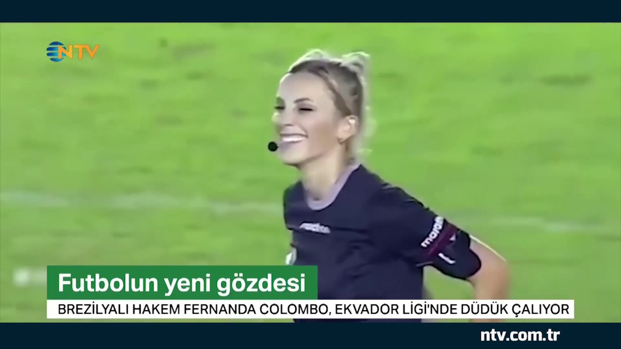 Futbolun yeni gözdesi...  28 yaşındaki hakem Fernanda Colombo