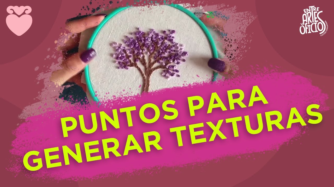 Puntos para genera texturas en bordado