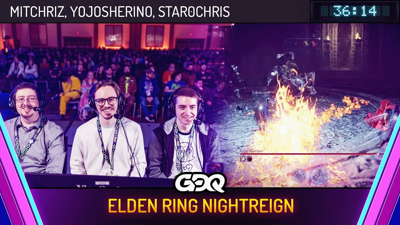 Elden Ring Nightreign by Mitchriz, YoJosherino, star0chris in 36:14 - Awesome Games Done Quick 2026