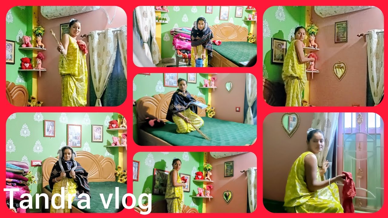 Clean my bedroom । আমি উটপাটান নাচ করলাম খুশিতে। ভাইরাল কাঠপট্টি পরে ভিডিও। Tandra vlog 