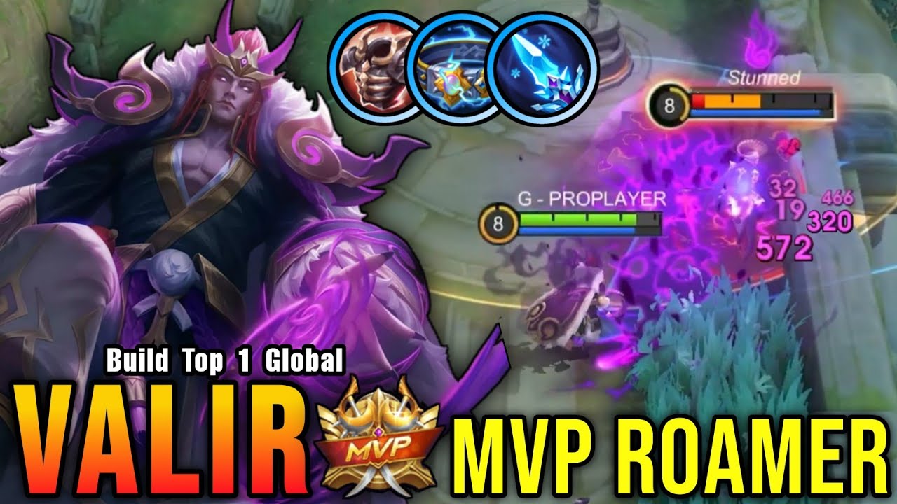 NONSTOP GANK!! Valir MVP Roamer with Hybrid Build!! - Build Top 1 Global Valir ~ MLBB