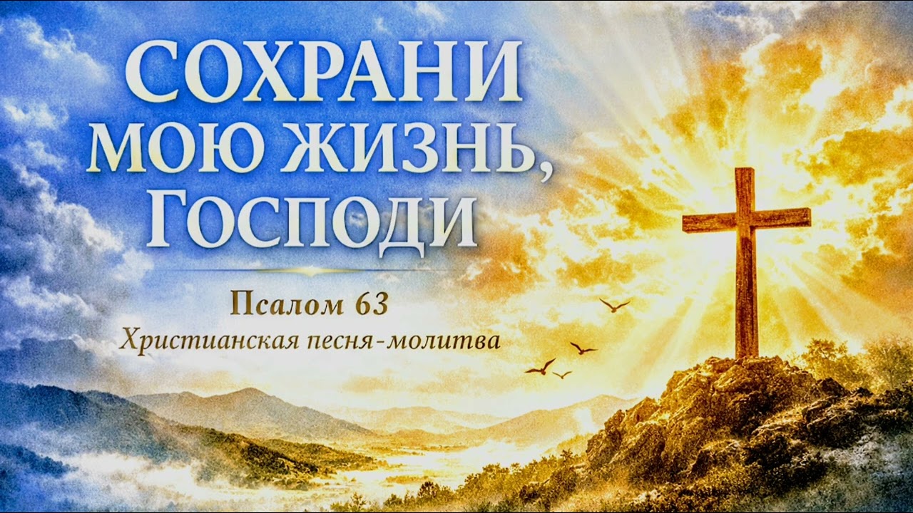 🛡️Сохрани мою жизнь, Господи |  , 📜Псалом 63 | Христианская 🎼песня-молитва🙏