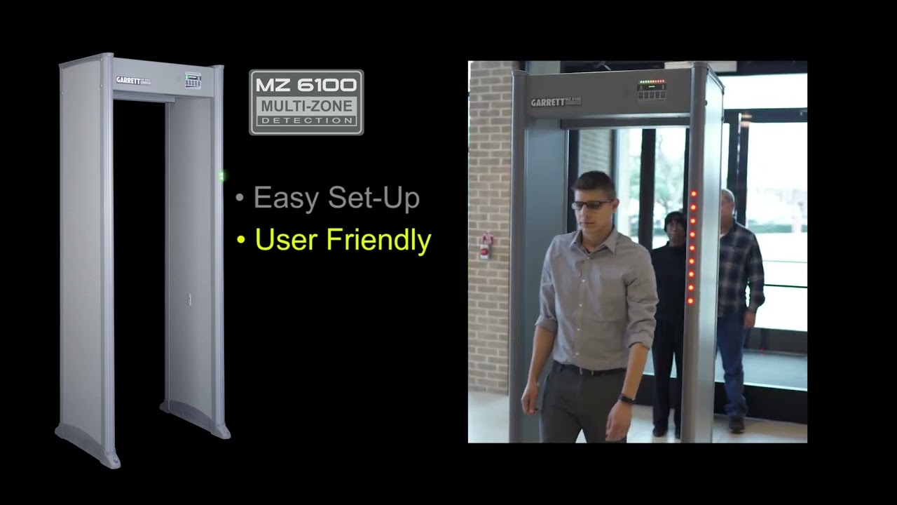 Garrett MZ 6100 Walkthrough Metal Detector. Safety at an affordable price