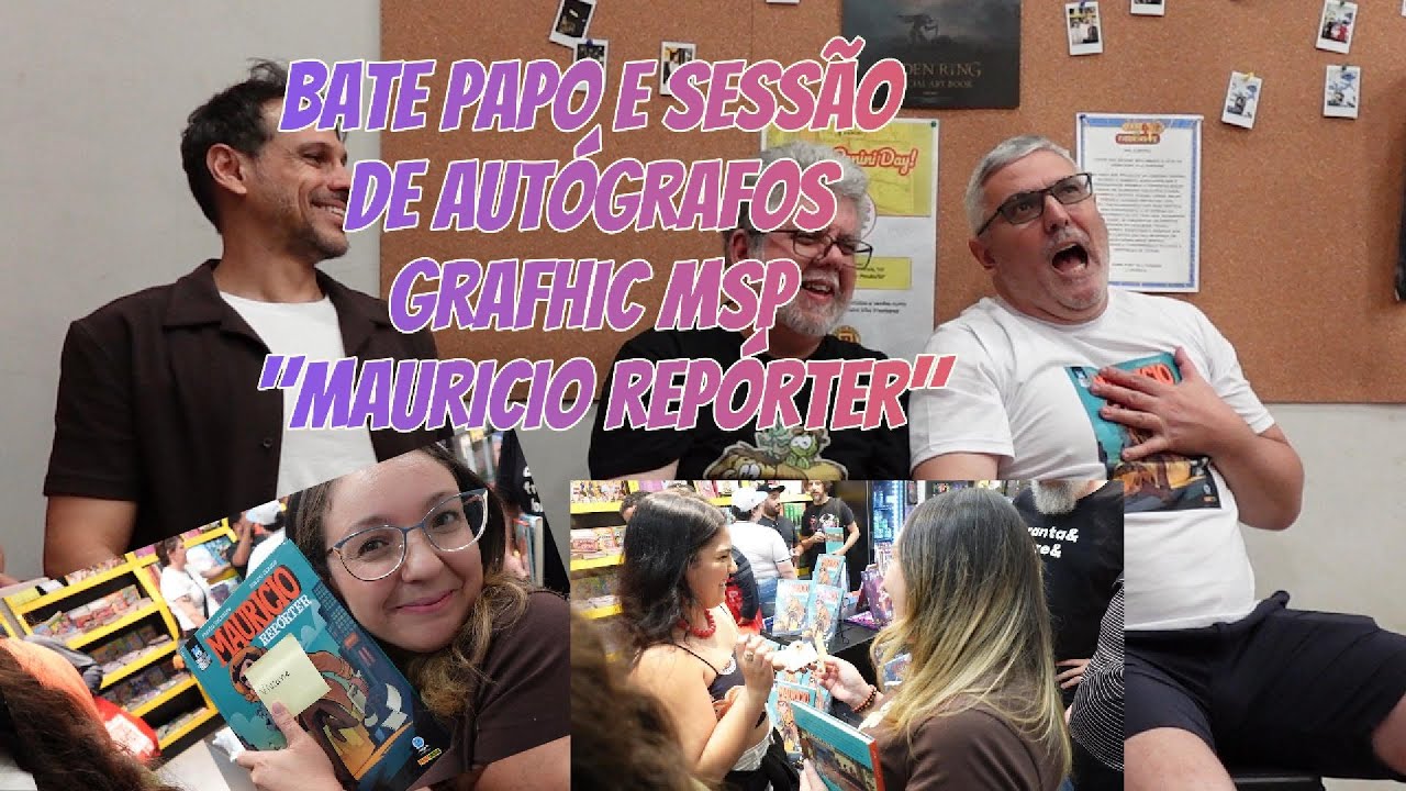 BATE PAPO E SESSÃO DE AUTÓGRAFOS DA GRAFHIC MSP 