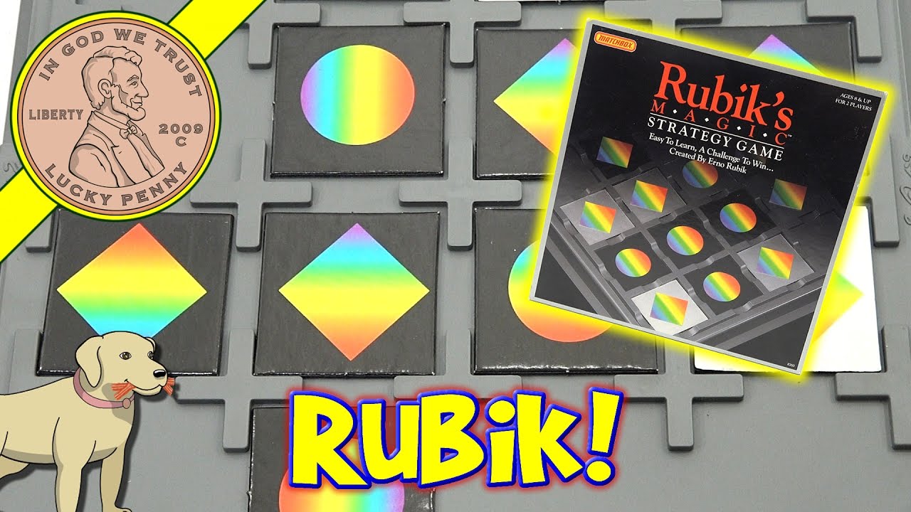 How TO Play The Game Rubik's Magic Strategy Family Board Game - Created By Erno Rubik!