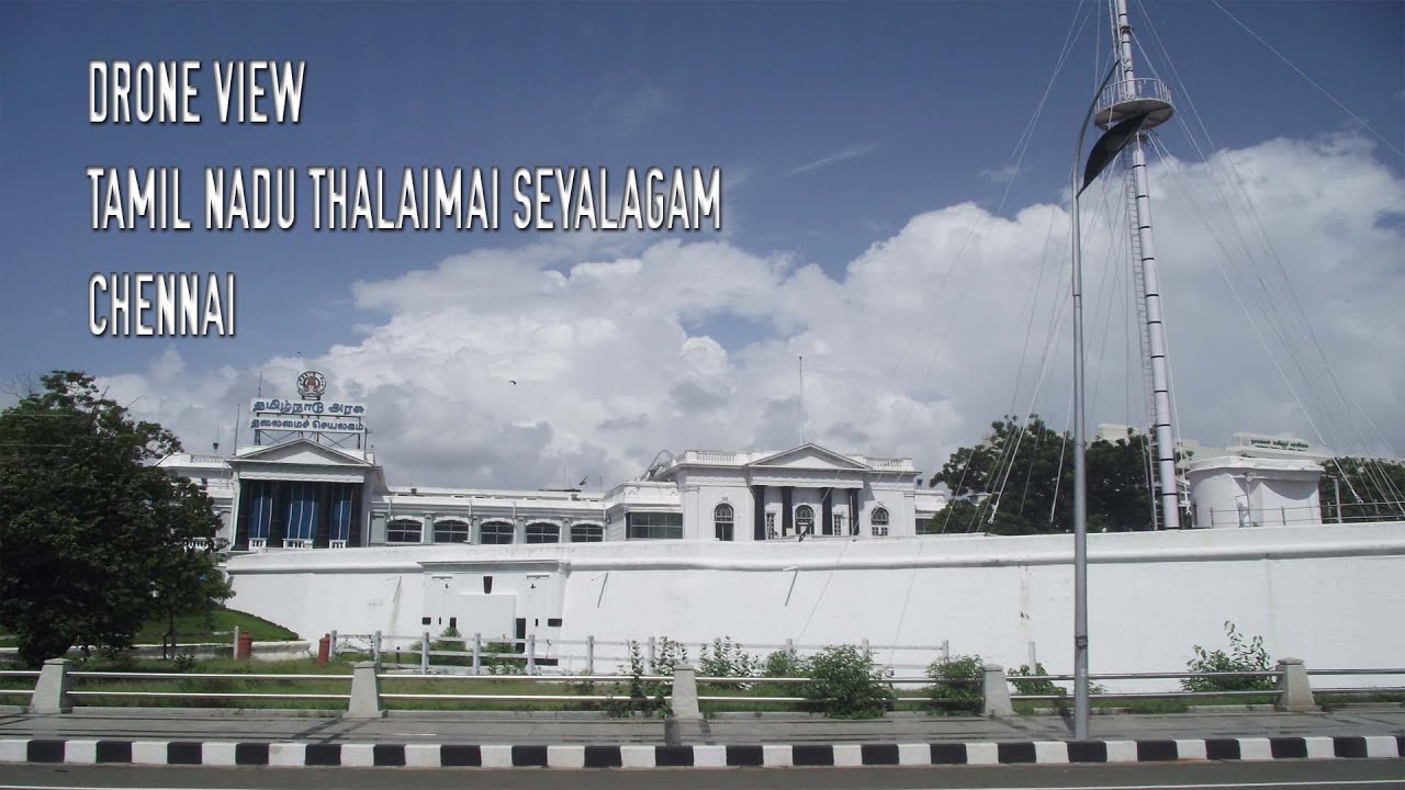 Drone View | Tamil Nadu Thalaimai Seyalagam - Chennai  (தலைமை செயலகம் - சென்னை) - Fort St. George