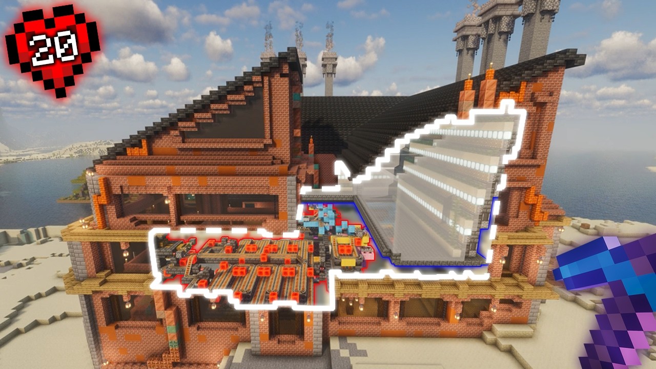 I Built A Smelting Factory In Hardcore Minecraft!