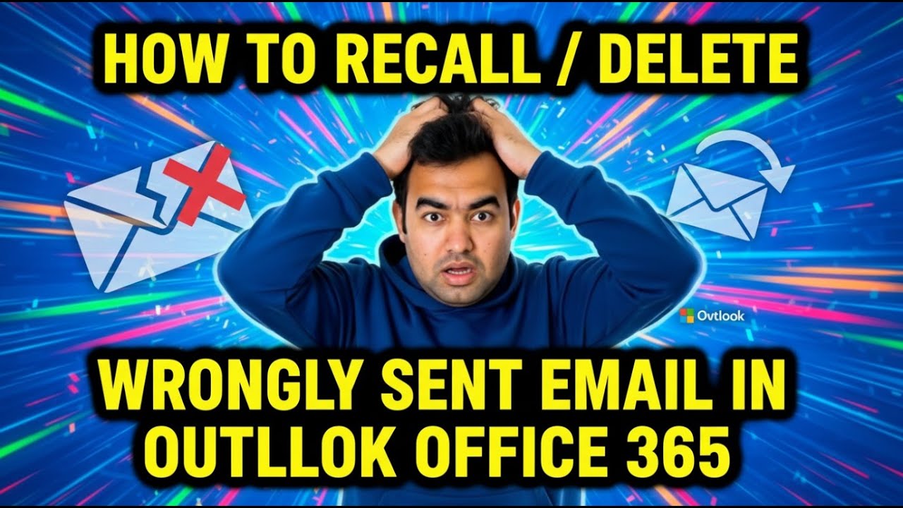 How to Recall / Delete Wrongly sent email in Outlook Office 365