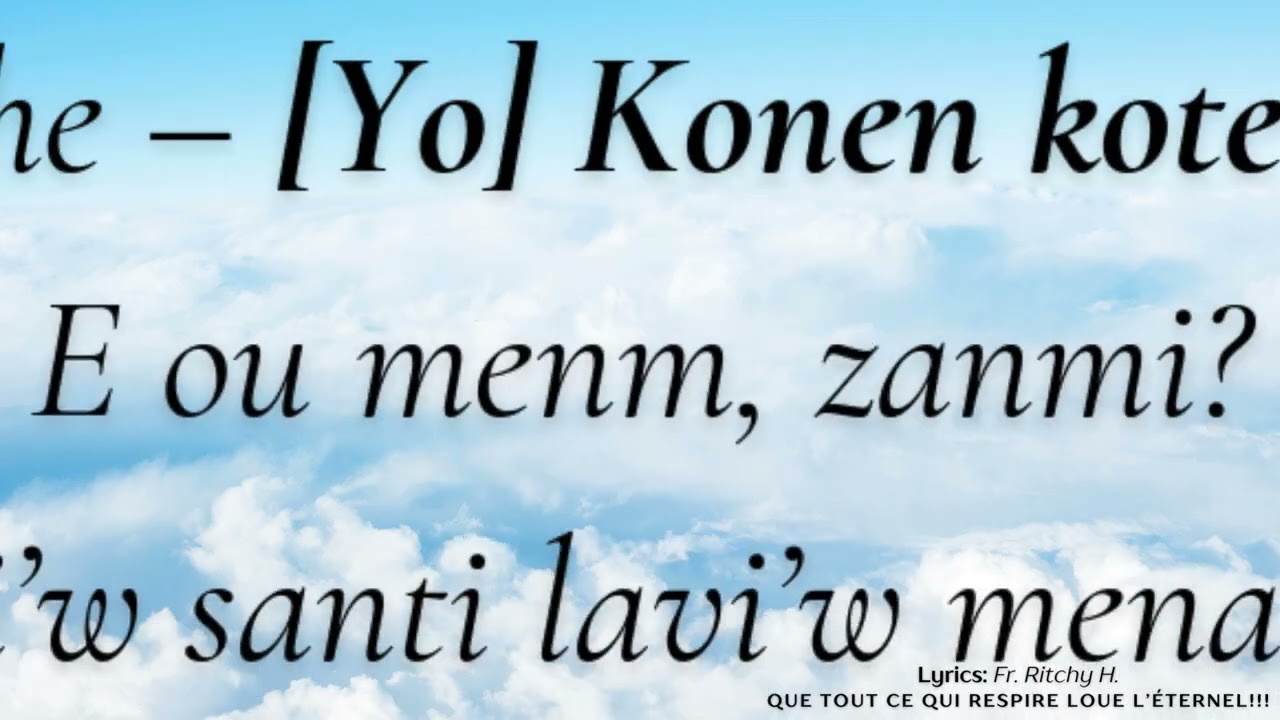 Zwazo yo vole -- Fitzbert Jacksy (Ane 2000)