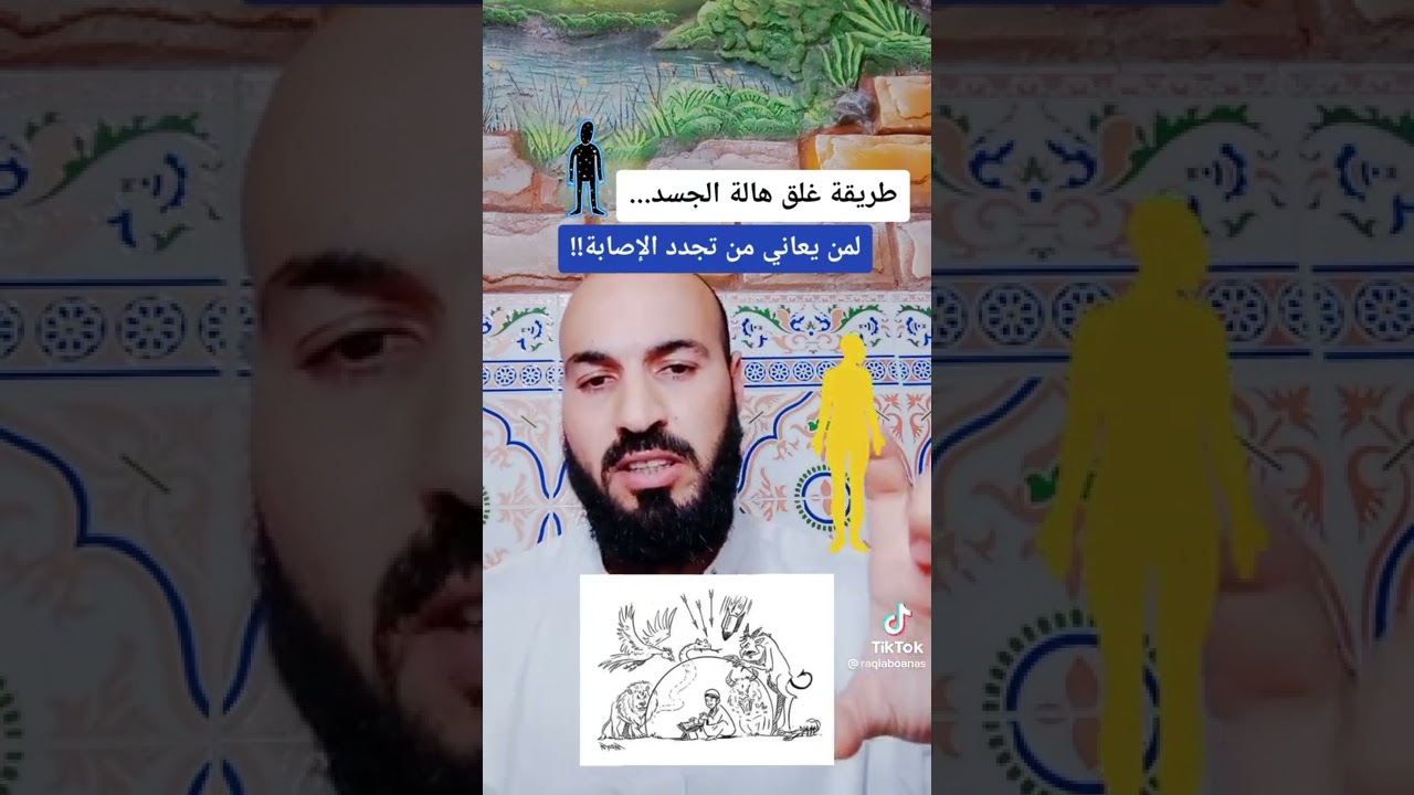 وصفه لأغلاق هالة الجسم بعد العلاج من العين او المس او السحر