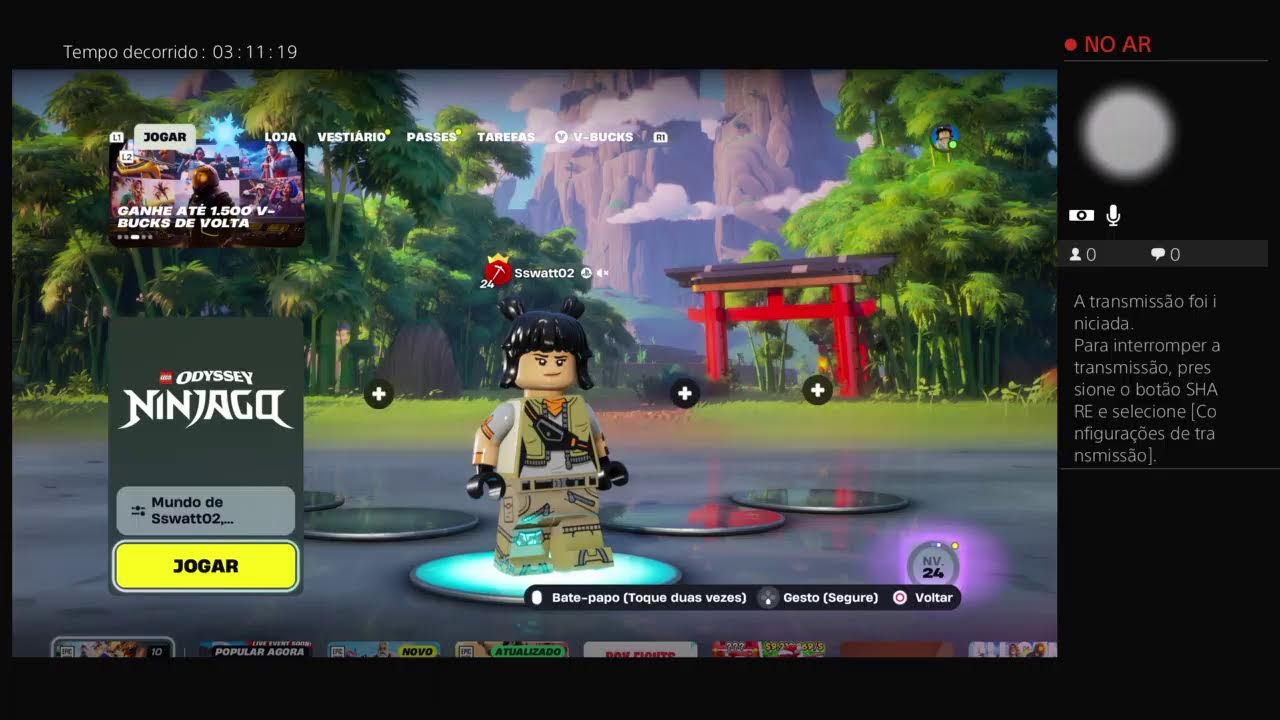 Transmissão ao vivo do PS4 de Sswatt02
