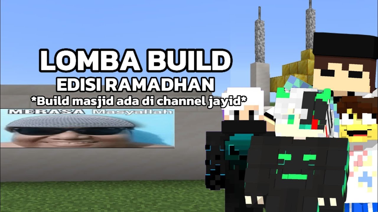 BUILD BATTLE EDISI BULAN RAMADHAN!!??#craftman#minecraft#building#ramadan 