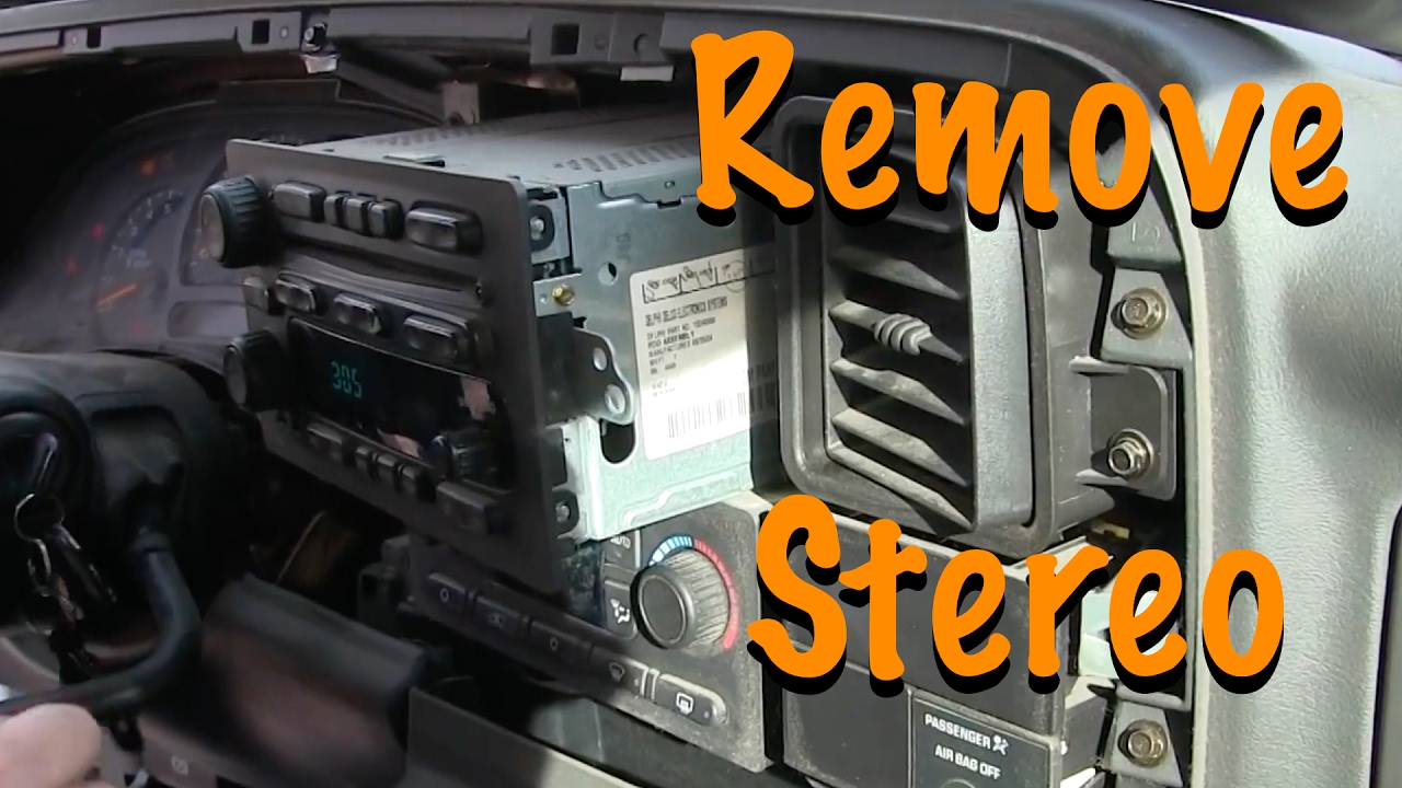 How To Remove Stereo - 2004 GMC Sierra Pick Up