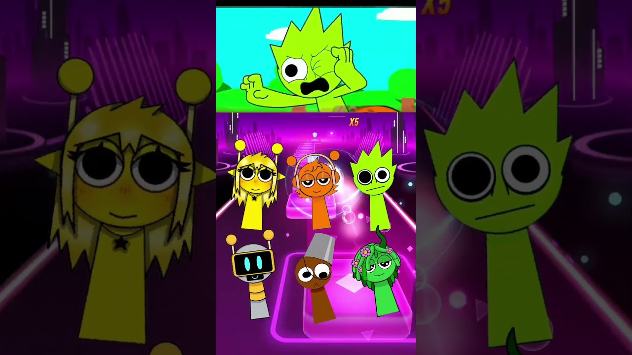 Tiles hop sprunki video 💥  