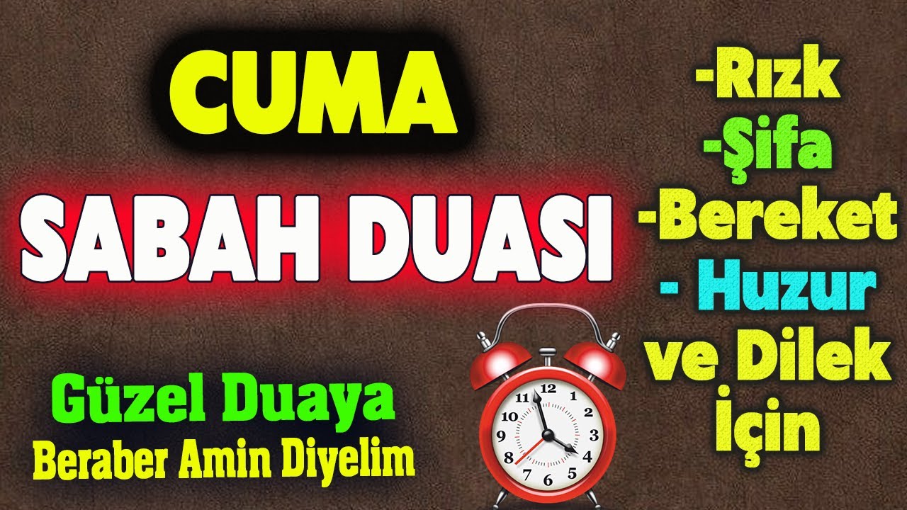 Güzel CUMA DUASI Dinle En Etkili Dualar