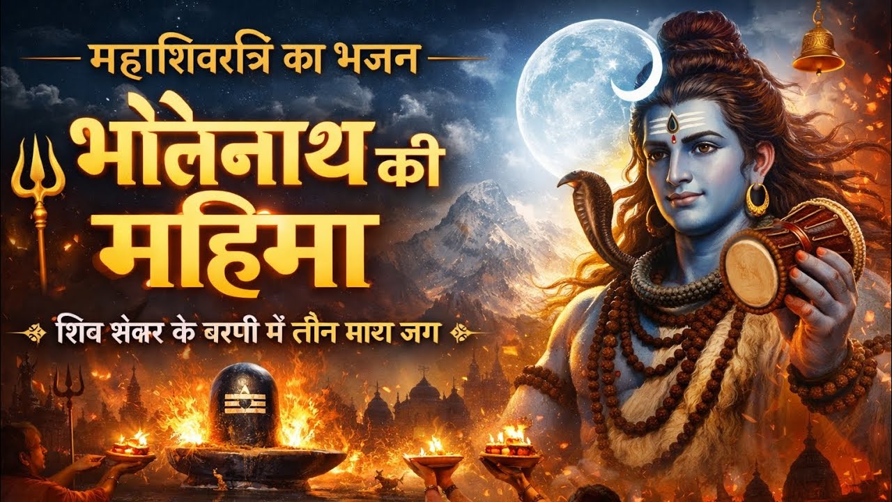 महाशिवरात्रि का भजन — शिव शंकर, कैलाशपति, गंगा धर, डमरूधारी की सच्ची आराधना 🔱