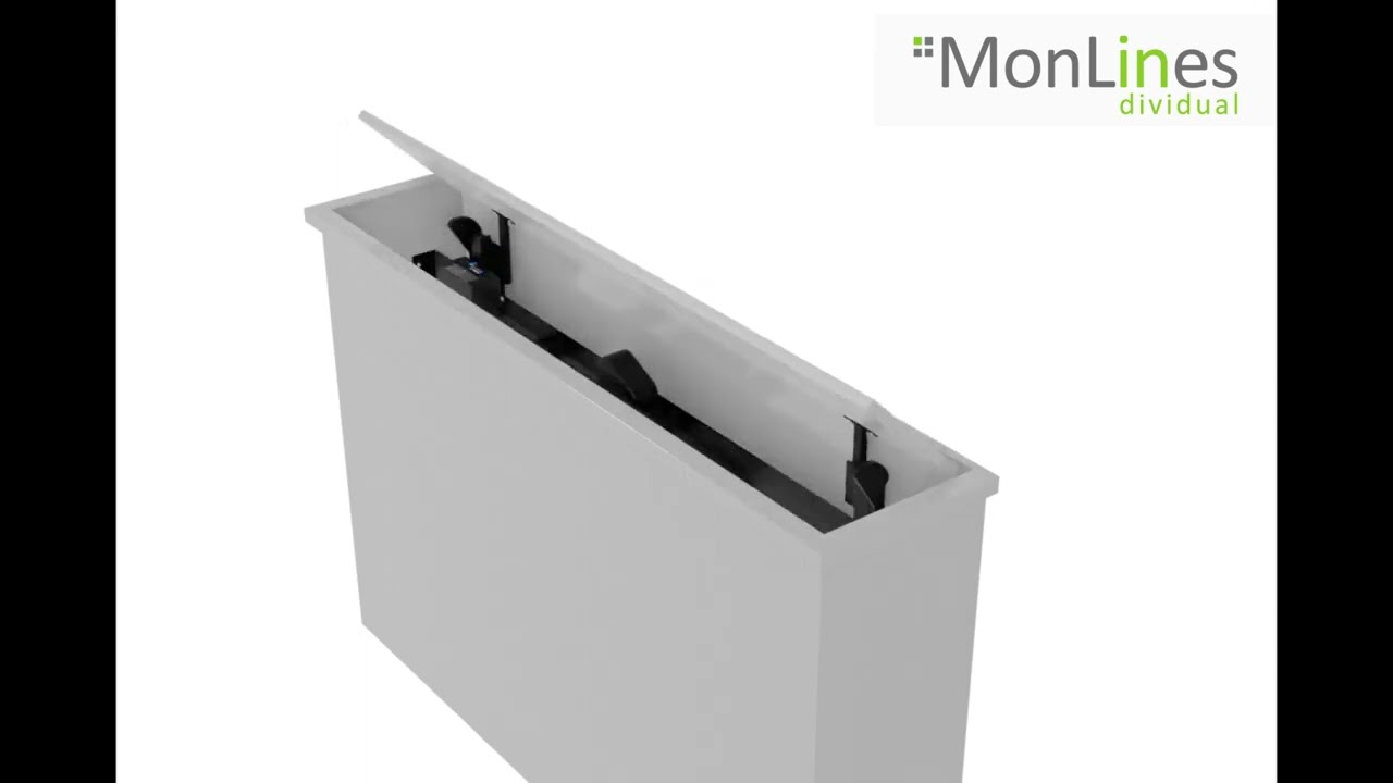 MonLines MLS TV Lift, drehbar mit automatischem Klappen&ouml;ffner