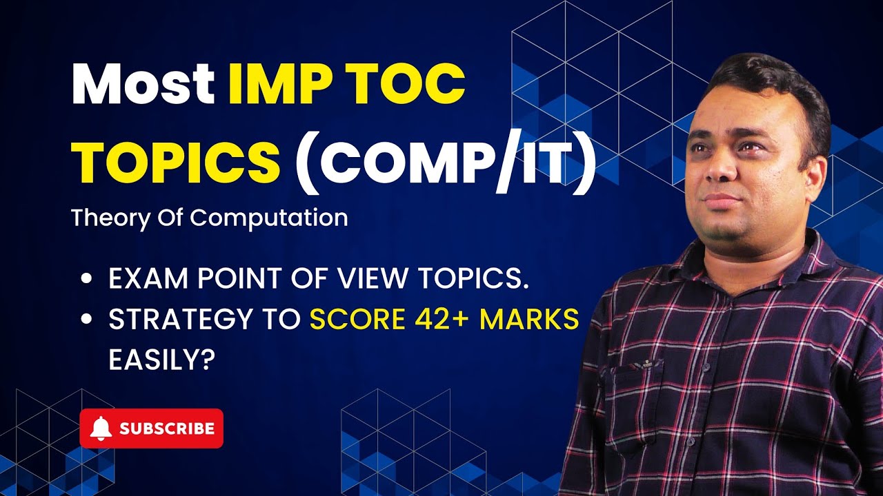 MOST IMP TOPIC OF TOC | THEORY OF COMPUTATION | ENDSEM2023 | #theoryofcomputation #sppu #engineering
