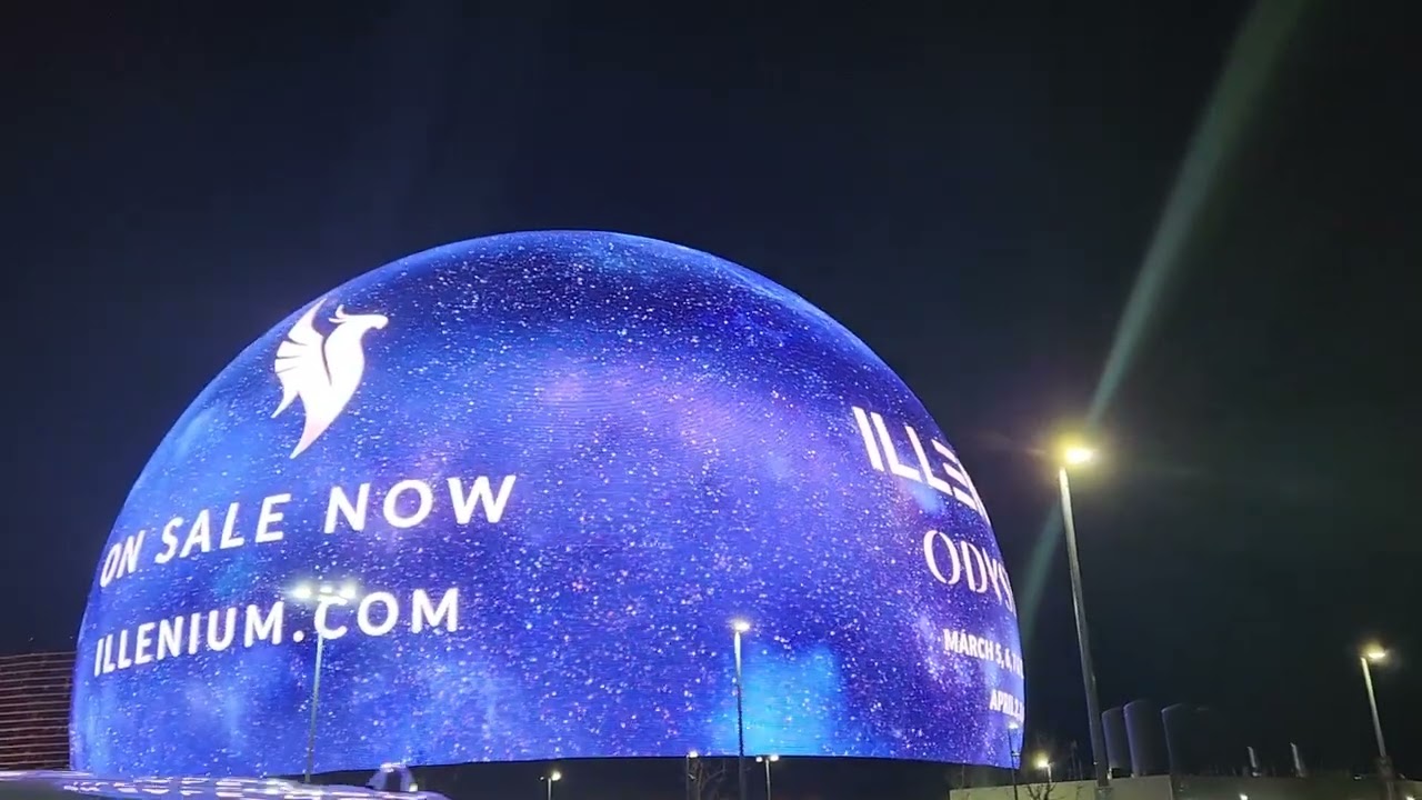 Walking to the sphere for Illenium 3.5.26 My Birthday #illenium #spherelasvegas
