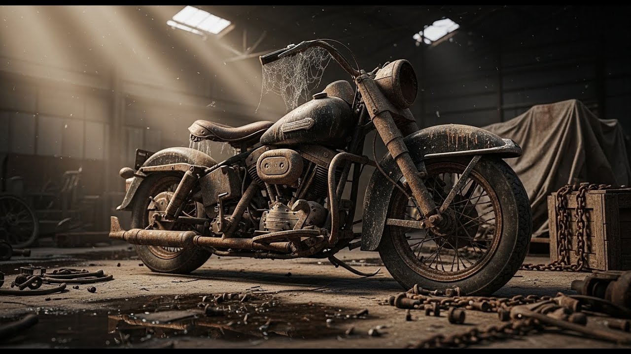 This Abandoned 1958 Harley-Davidson Panhead Came Back to Life | ASMR Rebuild