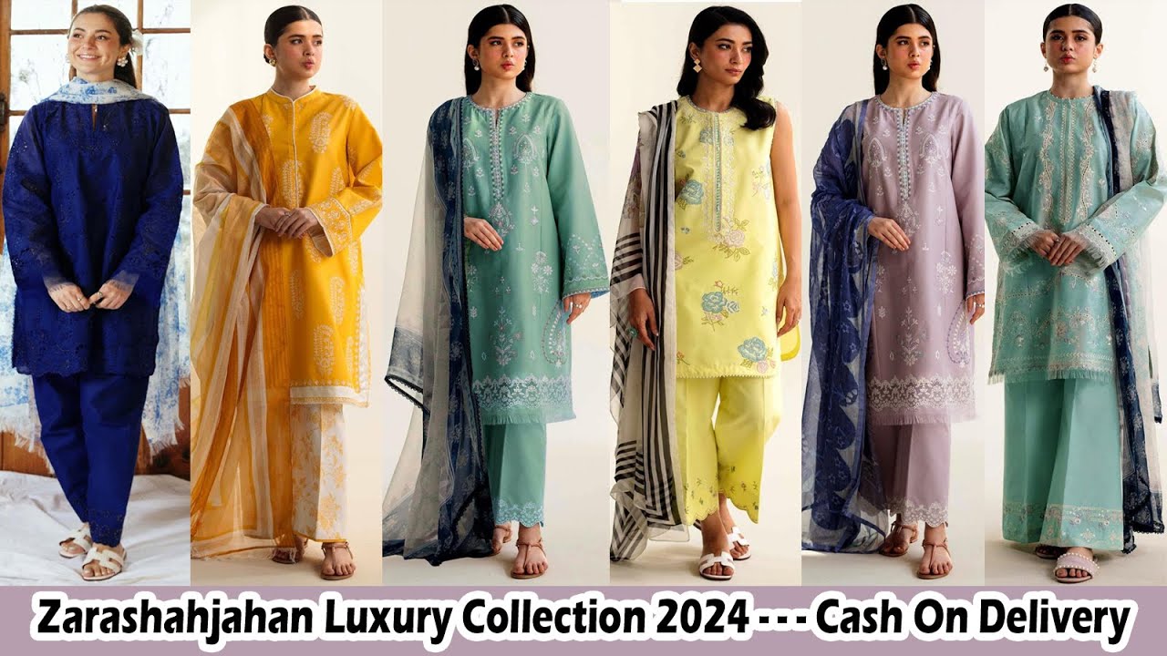 LEATEST ZARASHAHJAHAN LUXURY COLLECTION 2024 || NEW ARRIVAL ||  LAWN COLLECTION 2024 || FASHION !!