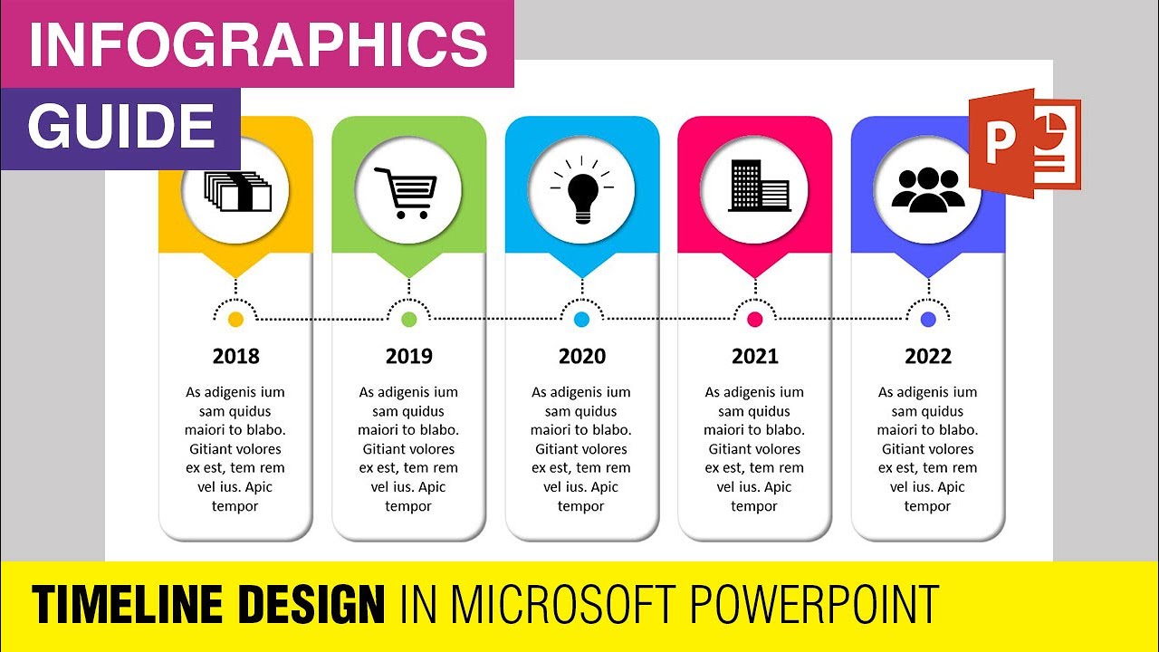 Timeline Infographic in MicroSoft Powerpoint | PPT Timeline Infographic | MS Powerpoint Timeline