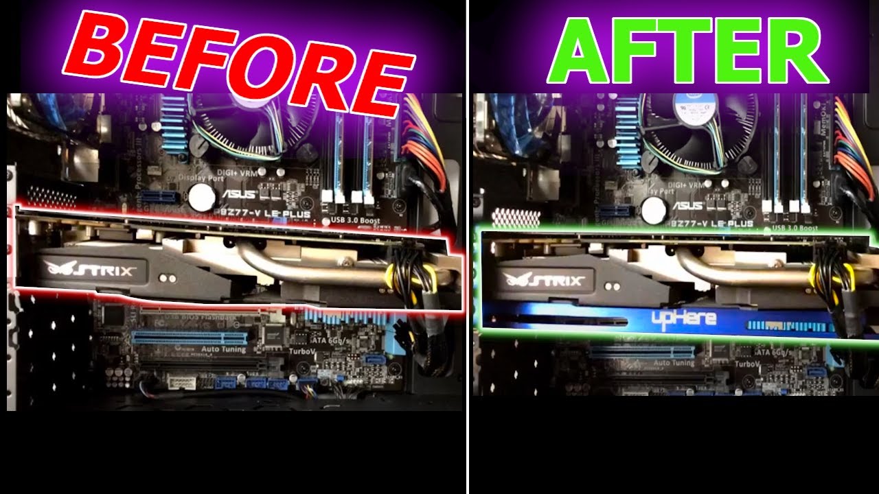 How-to: Fix GPU Sag -- UpHere GPU Brace Install and Review