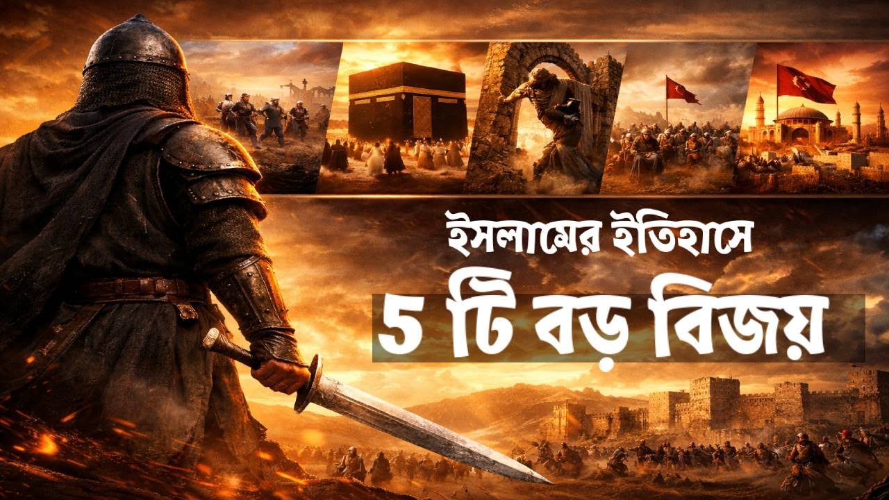 ইসলামের ইতিহাসে ৫টি বড় বিজয় | বিশ্বাস, ধৈর্য ও আল্লাহর সাহায্যের অবিশ্বাস্য কাহিনি😱
