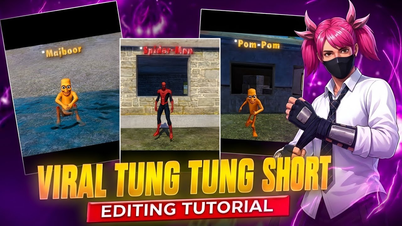 Free Fire New Viral Tung Tung Short Edit Tutorial 😱🔥 @nuxoff 