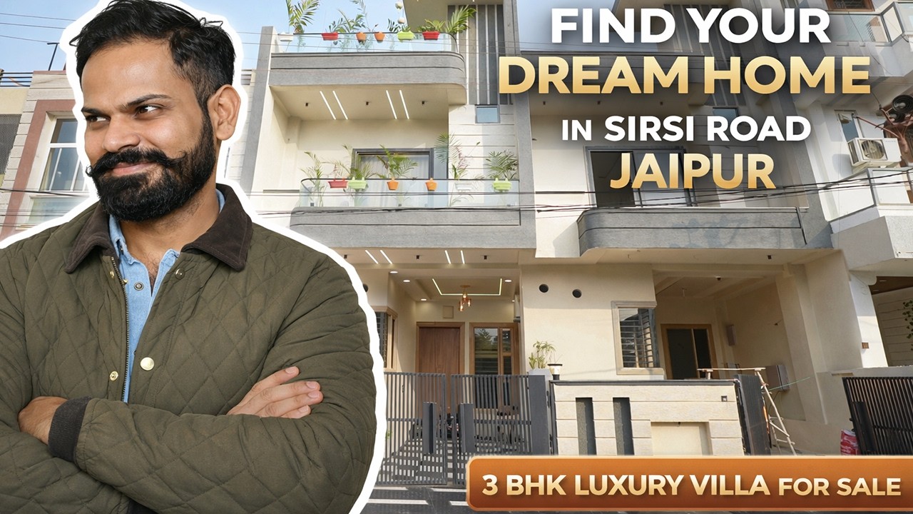 116 गज डबल स्टोरी 3 BHK लग्ज़री विला | JDA अप्रूव्ड | Sirsi Road Jaipur |#realestate