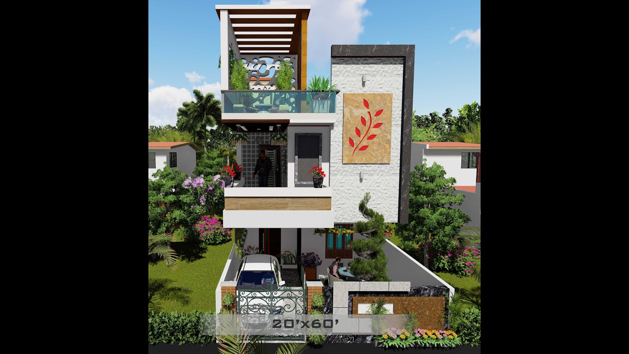20*60 Duplex House Plan 3D Design I NFBD Pvt Ltd