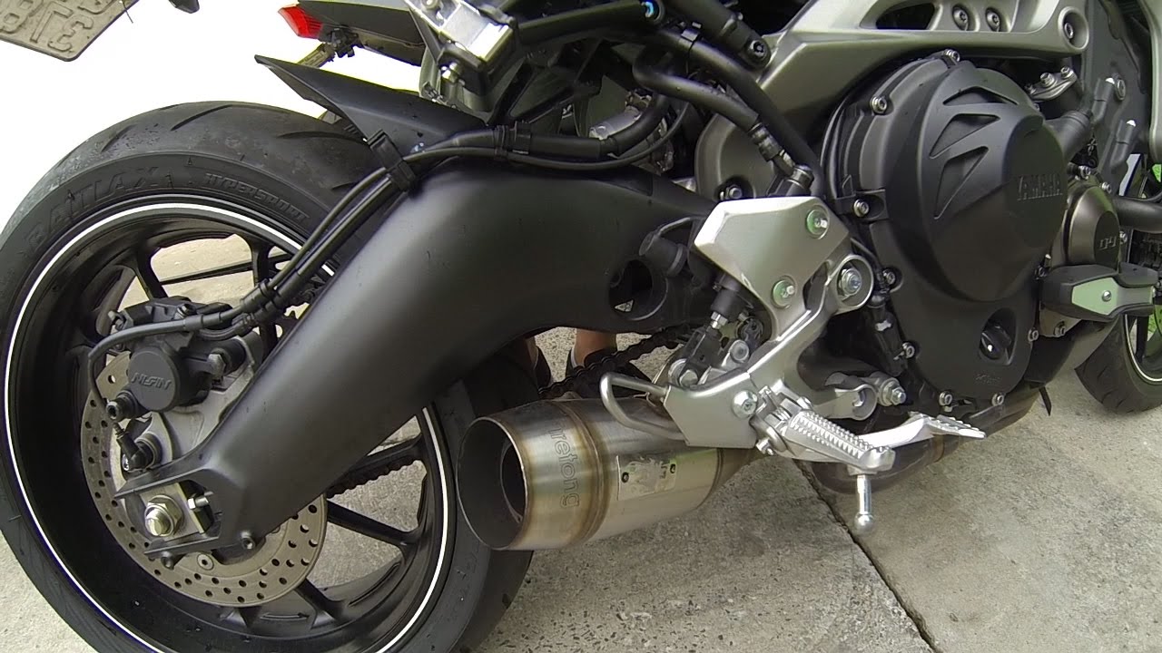Yamaha MT09 - Com escape Firetong Flame