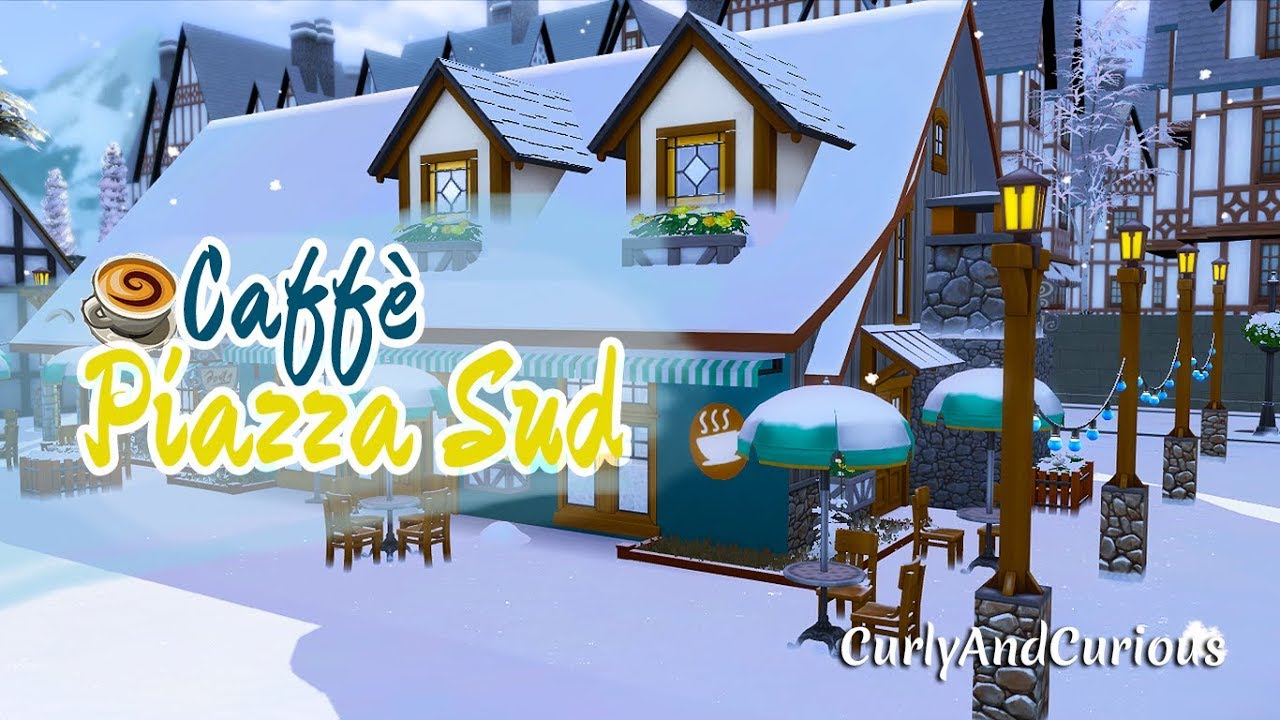 Caffè Piazza Sud // The Sims 4 Speed Build