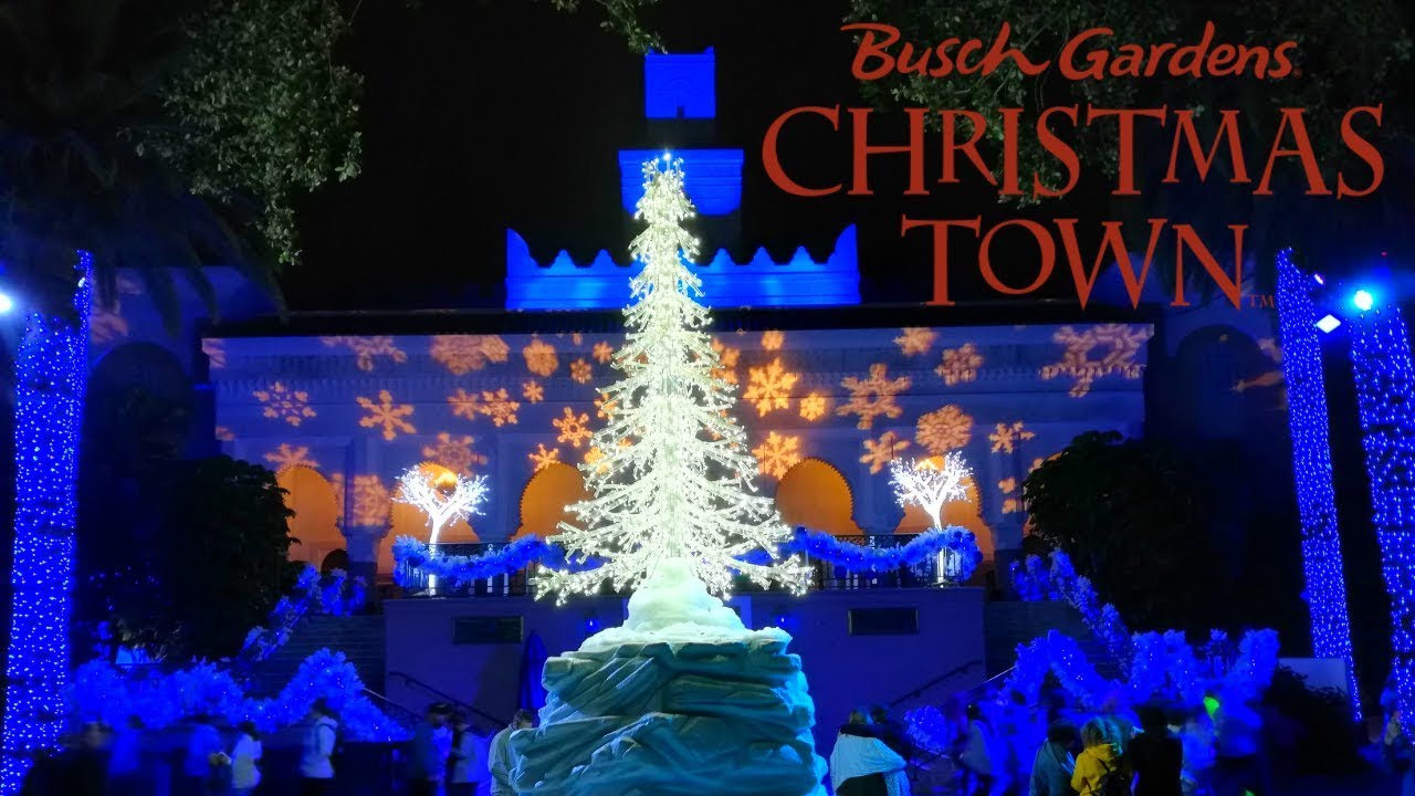 Busch Gardens Tampa Bay Christmas Town Vlog November 2019