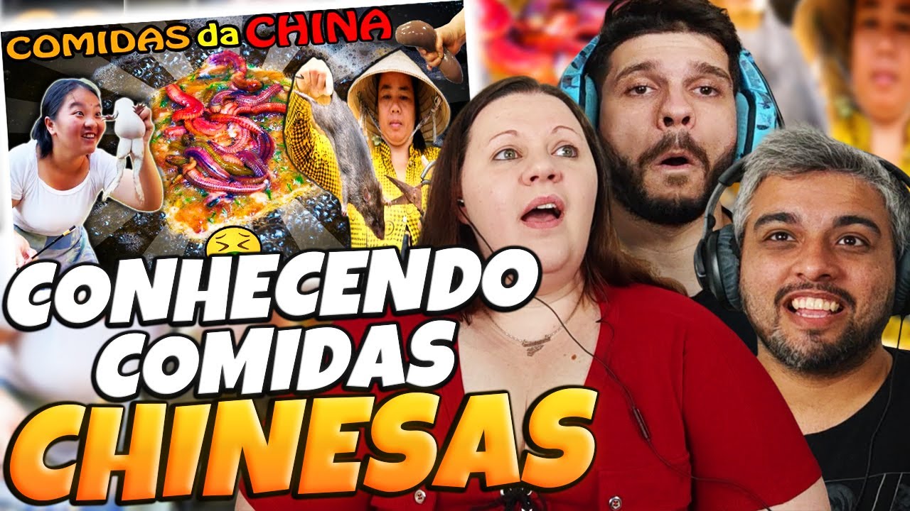 AS COMIDAS MAIS CURIOSAS DA CHINA | @Fala de Tudo | Pior que as Comidas Indianas | FAMILY REACTS