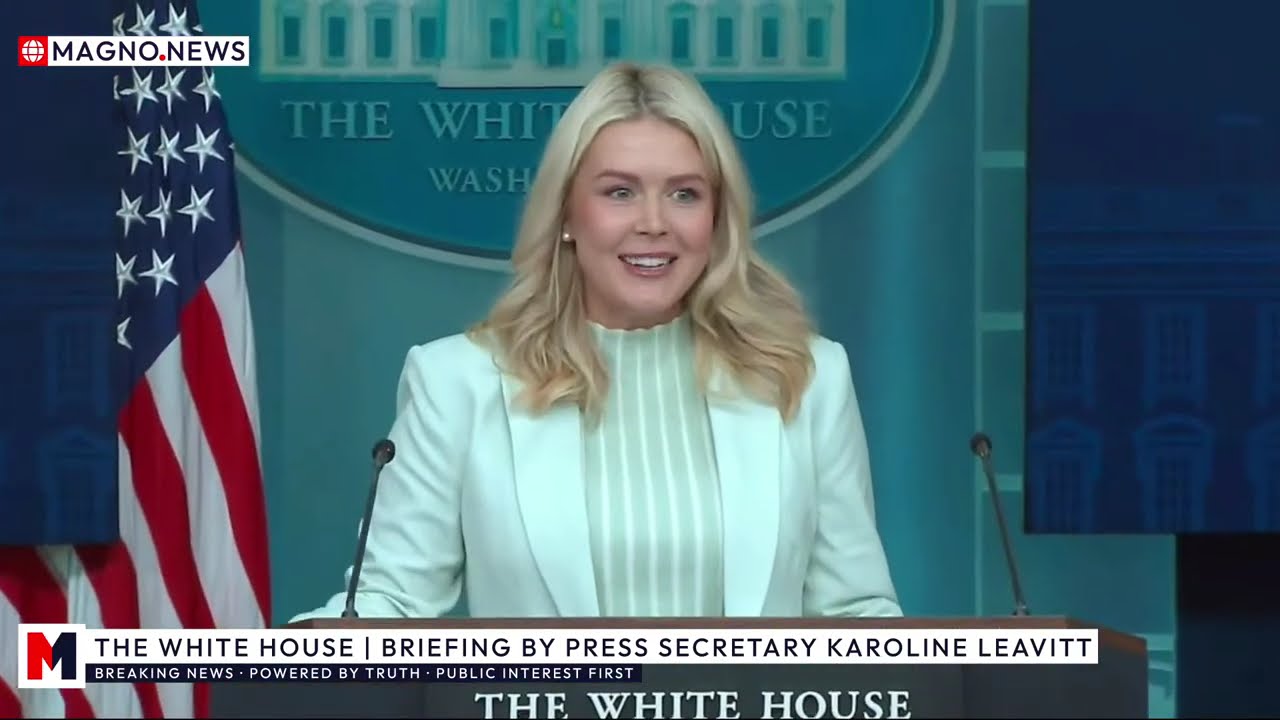 🇺🇸 Press Secretary Karoline Leavitt Faces Reporters at White House Briefing [LIVE]