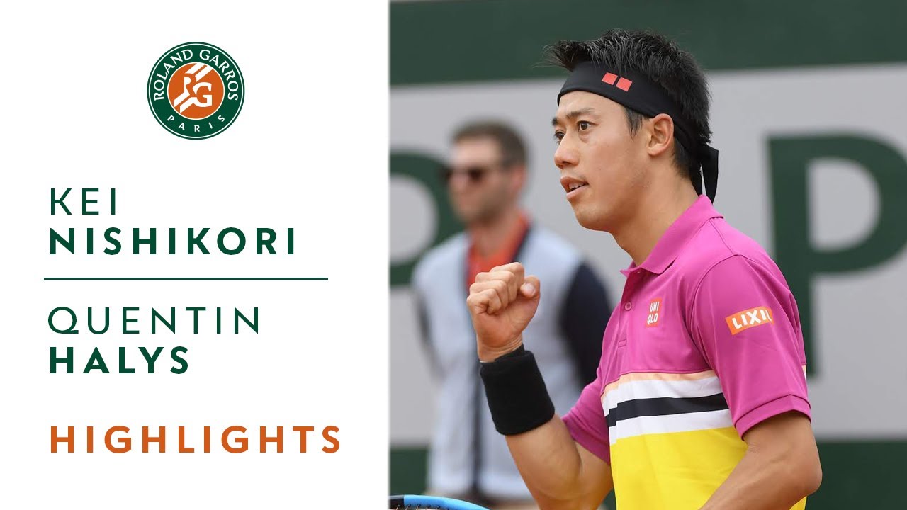 Kei Nishikori vs Quentin Halys - Round 1 Highlights | Roland-Garros 2019